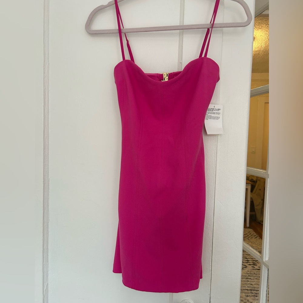 Abercrombie & Fitch Fuchsia Double-Strap Mini Dress